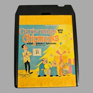 Christmas w/ the Chipmunks Alvin Simon Theodore David Seville ~ 8 Track Untested